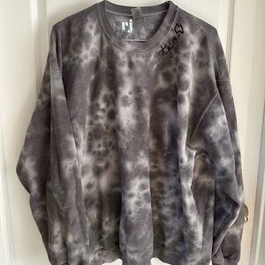 Gray Tie Dye Tampa Lightning Sweater